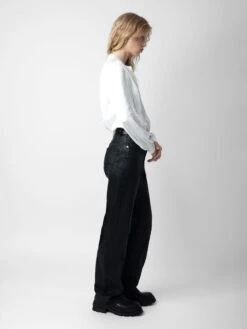 Zadig & Voltaire Tchin Satin Blouse Judo -Zadig Et Voltaire WWSH00519 JUDO ADDI 1