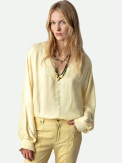 Zadig & Voltaire Tonastir Satin Blouse Shea 7 Zadig & Voltaire Tonastir Satin Blouse Shea -Zadig Et Voltaire WWSH00556 SHEA HOVER 1