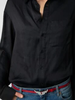 Zadig & Voltaire Tyrone Satin Shirt Black -Zadig Et Voltaire WWSH00558 NOIR ADDI 1