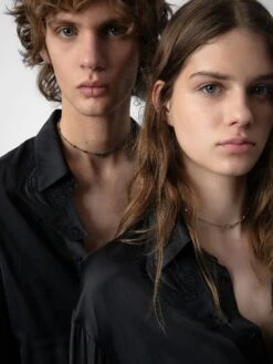 Zadig & Voltaire Tyrone Satin Shirt Black -Zadig Et Voltaire WWSH00558 NOIR ADDI 3