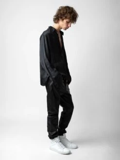 Zadig & Voltaire Tyrone Satin Shirt Black -Zadig Et Voltaire WWSH00558 NOIR ADDI 4