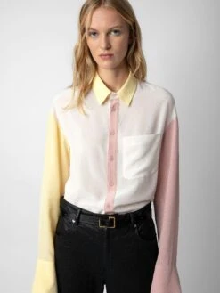 Zadig & Voltaire Tyrone Shirt Petale -Zadig Et Voltaire WWSH00562 PETALE ADDI 1