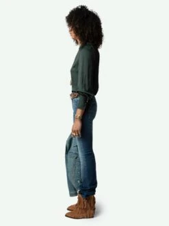 Zadig & Voltaire Tinous Satin Shirt Peaks -Zadig Et Voltaire WWSH00572 PEAKS ADDI 1 6683f458e18ef