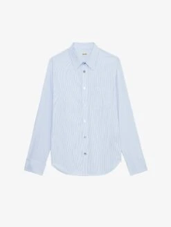 Zadig & Voltaire Taskiza Studs Shirt Light Blue -Zadig Et Voltaire WWSH00580 LIGHT BLUE PACKSHOT 664334543e378