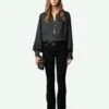 Zadig & Voltaire Trenta Satin Blouse Black