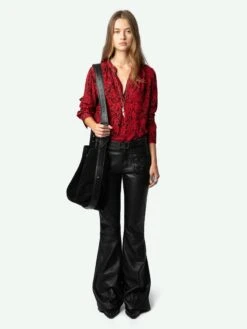 Zadig & Voltaire Tink Blouse Crimson