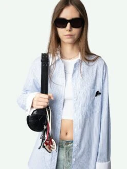 Zadig & Voltaire Morning Striped Poplin Shirt Mist 2 Zadig & Voltaire Morning Striped Poplin Shirt Mist -Zadig Et Voltaire WWSH02165 MIST ADDI 1 6763e7272b6a0