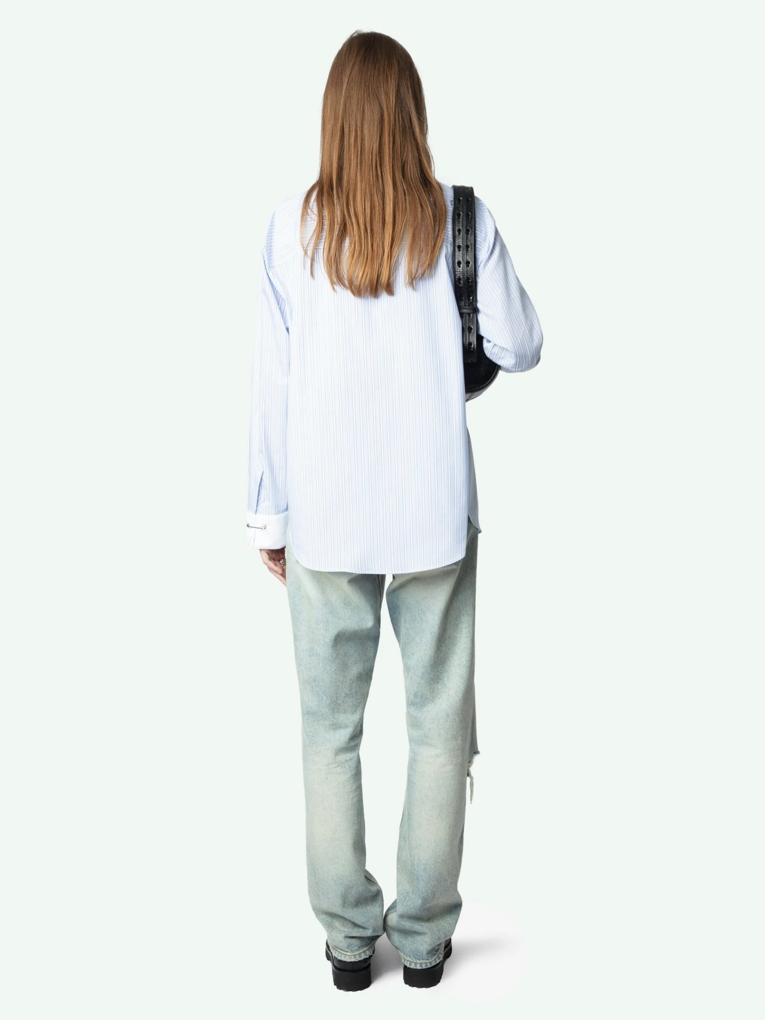 Morning Striped Poplin Shirt Mist Zadig & Voltaire Morning Striped Poplin Shirt Mist -Zadig Et Voltaire WWSH02165 MIST BACK 6763e8c6c252d scaled