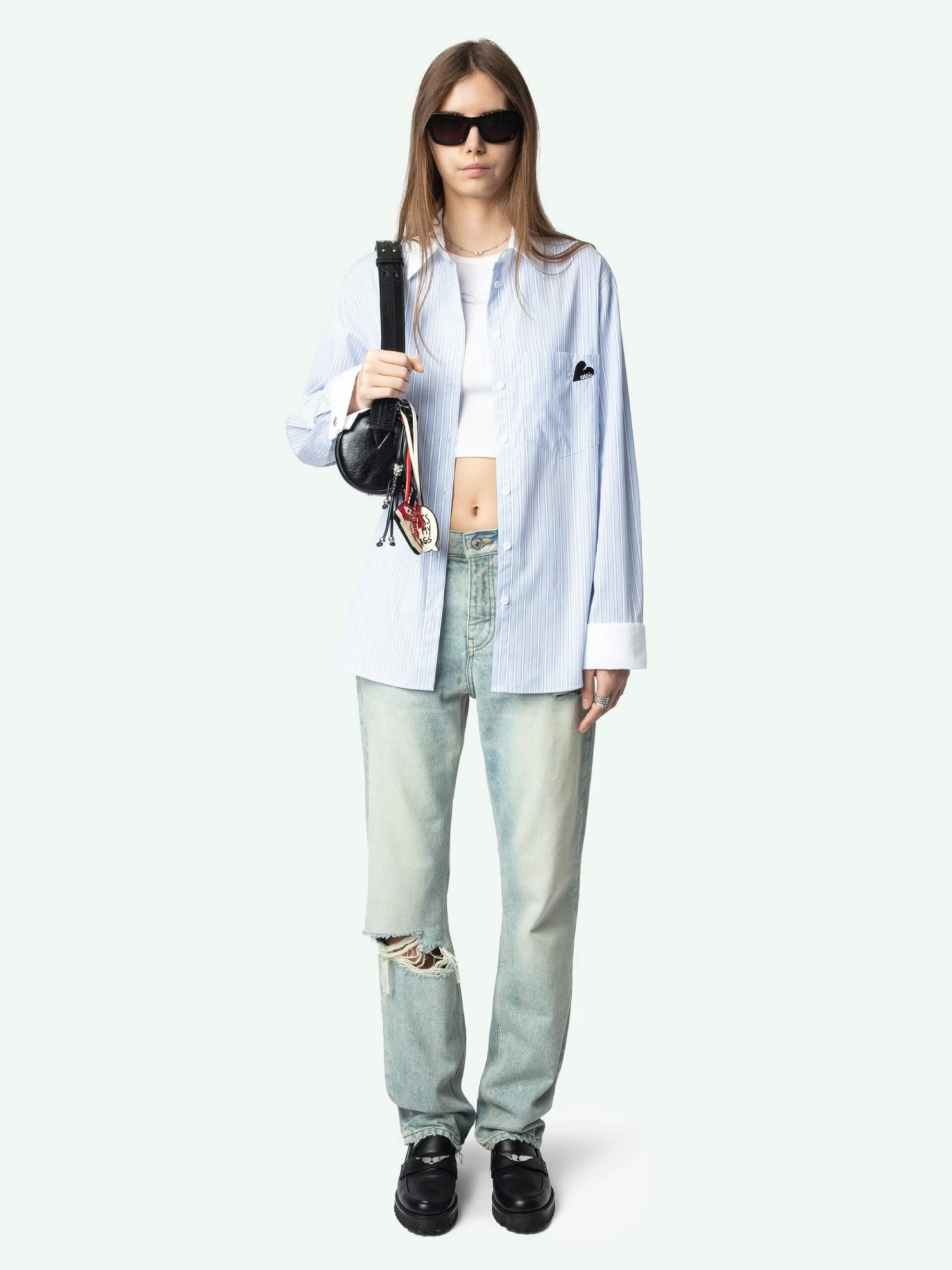 Morning Striped Poplin Shirt Mist Zadig & Voltaire Morning Striped Poplin Shirt Mist -Zadig Et Voltaire WWSH02165 MIST SHOOTING 6763e82c071d5 scaled