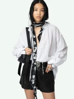 Zadig & Voltaire Troene Oversized Cotton Blouse Judo 3 Zadig & Voltaire Troene Oversized Cotton Blouse Judo -Zadig Et Voltaire WWSH02206 JUDO ADDI 2 67bed78bdecb2