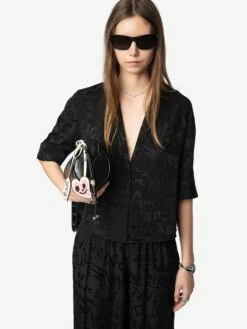 Zadig & Voltaire Telmos Silk Shirt Black -Zadig Et Voltaire WWSH02222 BLACK HOVER 676056914597e