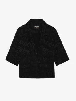 Zadig & Voltaire Telmos Silk Shirt Black -Zadig Et Voltaire WWSH02222 BLACK PACKSHOT 6777f1737797d