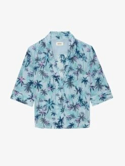 Zadig & Voltaire Telmos Resort Printed Silk Blouse Mist -Zadig Et Voltaire WWSH02223 MIST PACKSHOT 67c04e230442d