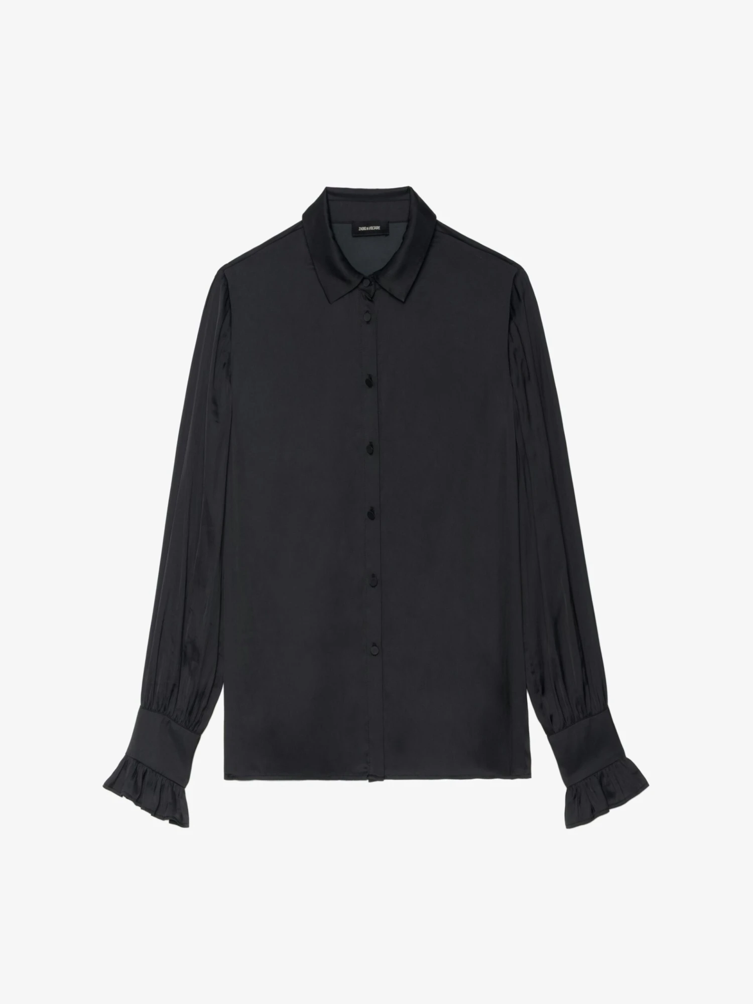 Thely Satin Shirt Black Zadig & Voltaire Thely Satin Shirt Black -Zadig Et Voltaire WWSH02226 BLACK PACKSHOT 687df3bb13695 scaled