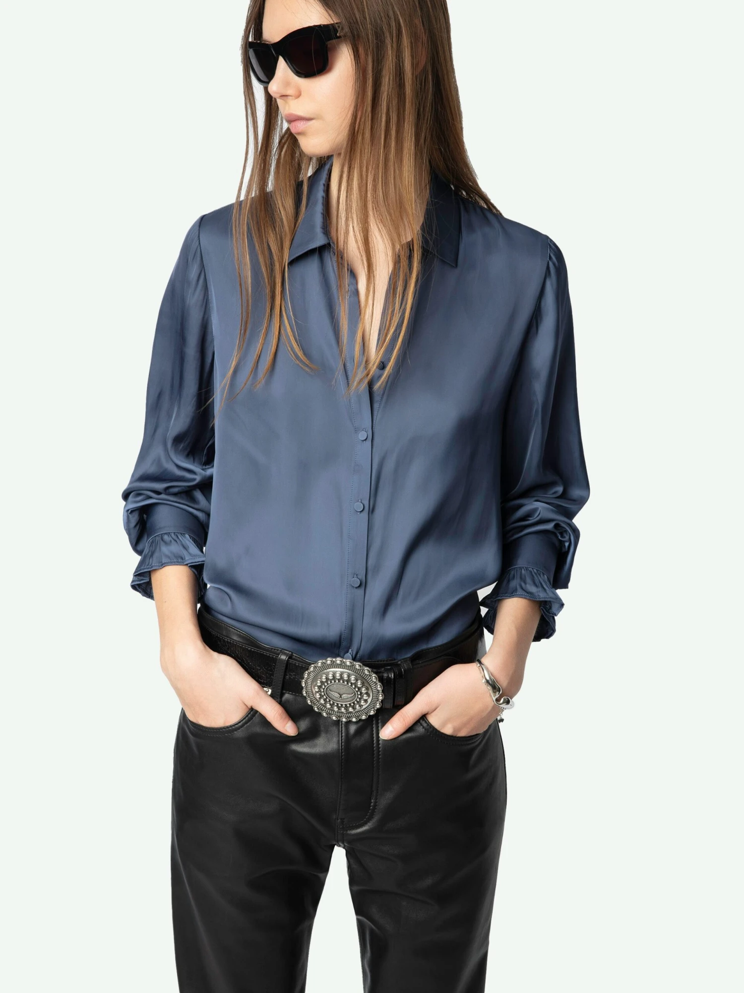 Thely Satin Shirt Officer Zadig & Voltaire Thely Satin Shirt Officer -Zadig Et Voltaire WWSH02226 OFFICER ADDI 1 6763e911241d3 scaled
