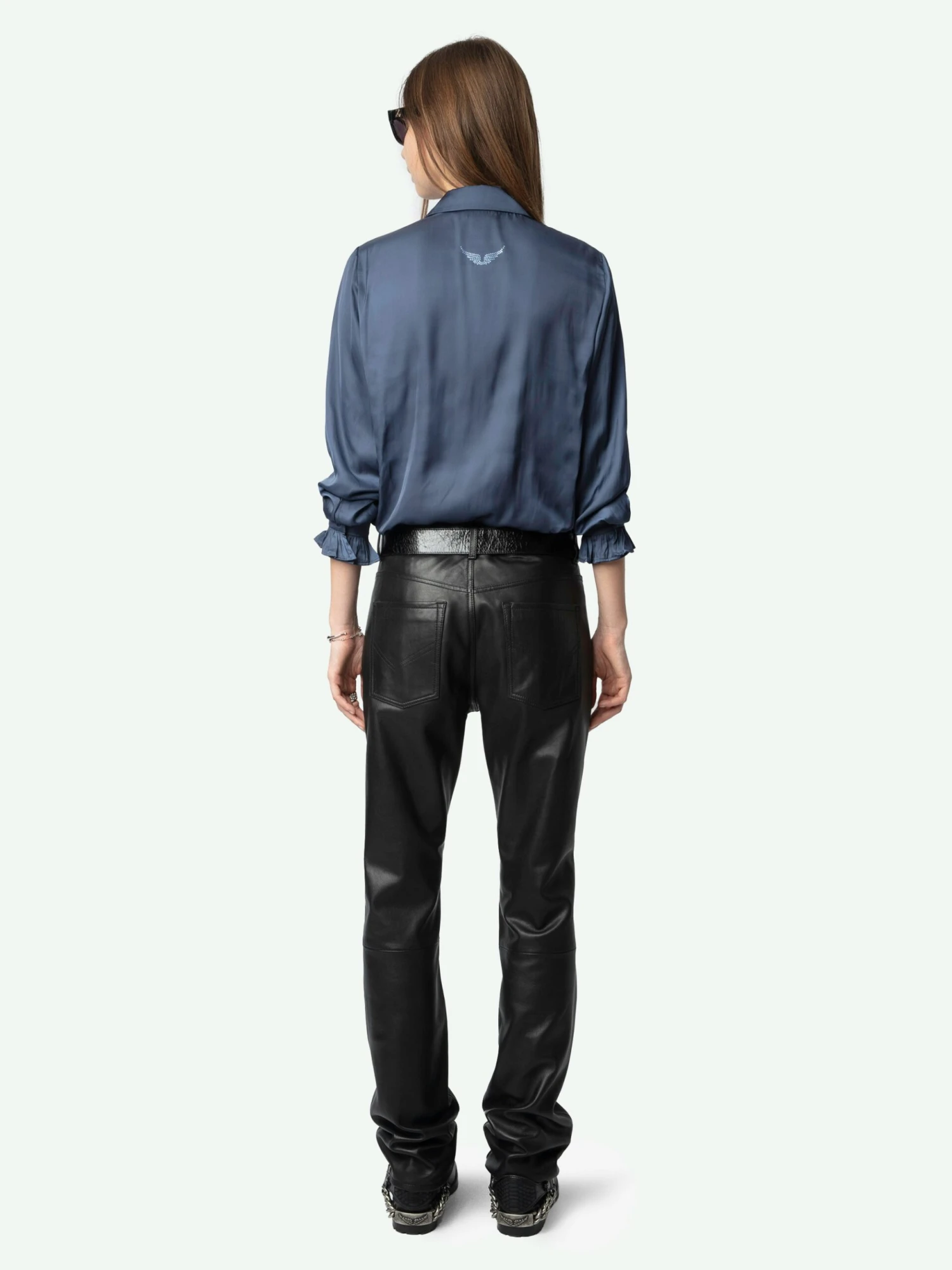 Thely Satin Shirt Officer Zadig & Voltaire Thely Satin Shirt Officer -Zadig Et Voltaire WWSH02226 OFFICER BACK 6763e818cd1b8 scaled