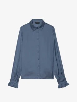 Zadig & Voltaire Thely Satin Shirt Officer 6 Zadig & Voltaire Thely Satin Shirt Officer -Zadig Et Voltaire WWSH02226 OFFICER PACKSHOT 6777efc5ae026