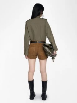 Zadig & Voltaire Taskam Overshirt Leaves -Zadig Et Voltaire WWSH02247 LEAVES BACK 685d24edc12dd