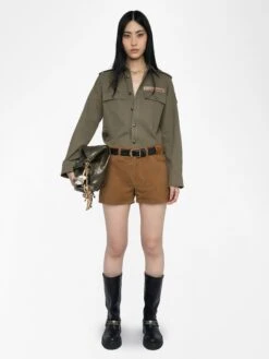 Zadig & Voltaire Taskam Overshirt Leaves