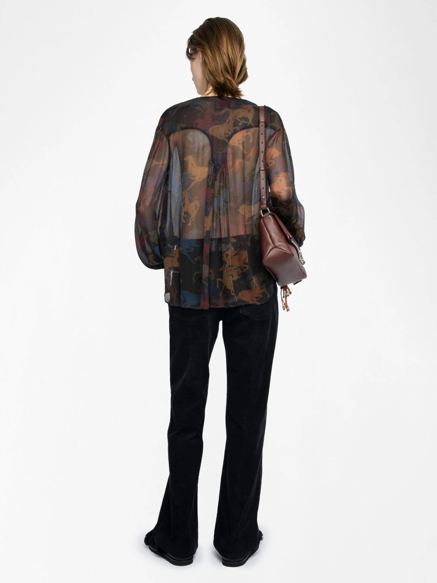 Tamela Shirt Dark chocolate Zadig & Voltaire Tamela Shirt Dark Chocolate -Zadig Et Voltaire WWSH02262 DARK CHOCOLATE BACK 687df609d39bc scaled