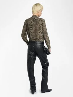 Zadig & Voltaire Tulba Satin Shirt Leaves 3 Zadig & Voltaire Tulba Satin Shirt Leaves -Zadig Et Voltaire WWSH02268 LEAVES BACK 685e8f8819b6a