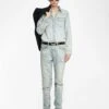 Zadig & Voltaire Saby Denim Shirt Light Blue