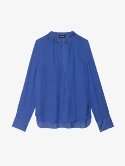 Zadig & Voltaire Tink Satin Blouse Electric -Zadig Et Voltaire WWSH02276 ELECTRIC PACKSHOT 6866828db720f