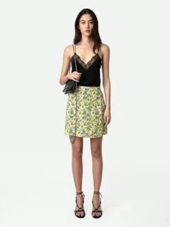 Zadig & Voltaire Joseline Skirt Cedra 4 Zadig & Voltaire Joseline Skirt Cedra -Zadig Et Voltaire WWSK00382 CEDRA HOVER