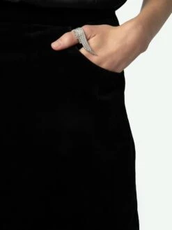 Zadig & Voltaire Jinette Velvet Skirt Black -Zadig Et Voltaire WWSK00389 NOIR HOVER 6704e80b96c06