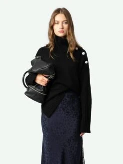 Zadig & Voltaire Jayla Leopard Silk Jacquard Skirt Encre -Zadig Et Voltaire WWSK00394 ENCRE ADDI 1 6695362dde80c