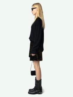 Zadig & Voltaire Jerry Velvet Skirt Cognac -Zadig Et Voltaire WWSK01558 COGNAC ADDI 2 6728e3dd552be