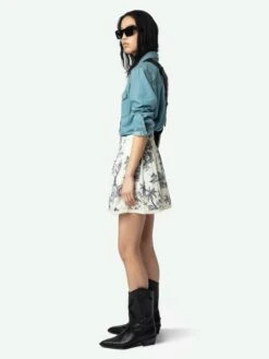 Zadig & Voltaire Jocky Skirt Ecru 2 Zadig & Voltaire Jocky Skirt Ecru -Zadig Et Voltaire WWSK01604 ECRU ADDI 1 67b74756d70f4