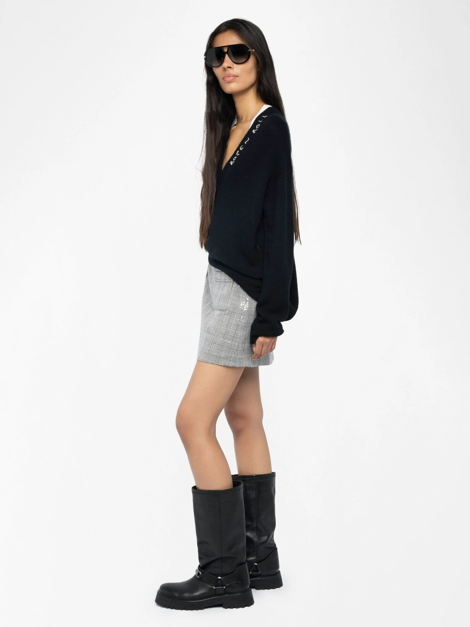 Jaime Skirt Black Zadig & Voltaire Jaime Skirt Black -Zadig Et Voltaire WWSK01616 BLACK ADDI 1 686b87150efde scaled