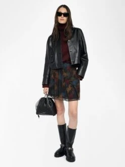 Zadig & Voltaire Jadys Skirt Dark Chocolate 4 Zadig & Voltaire Jadys Skirt Dark Chocolate -Zadig Et Voltaire WWSK01623 DARK CHOCOLATE ADDI 3 68824ec414865