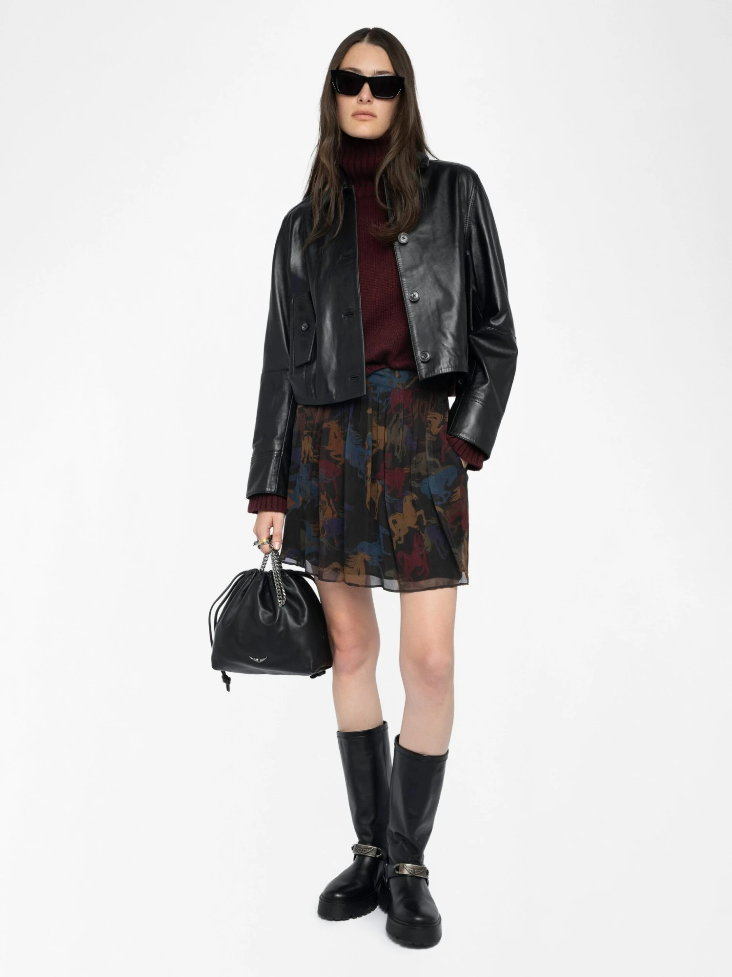 Jadys Skirt Dark chocolate Zadig & Voltaire Jadys Skirt Dark Chocolate -Zadig Et Voltaire WWSK01623 DARK CHOCOLATE ADDI 3 68824ec414865 scaled