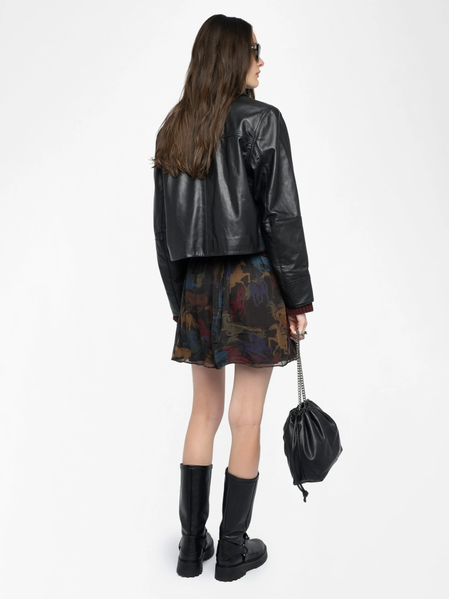 Jadys Skirt Dark chocolate Zadig & Voltaire Jadys Skirt Dark Chocolate -Zadig Et Voltaire WWSK01623 DARK CHOCOLATE BACK 68824ee60980e scaled