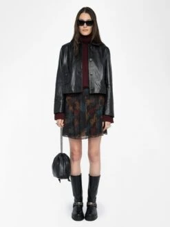 Zadig & Voltaire Jadys Skirt Dark Chocolate