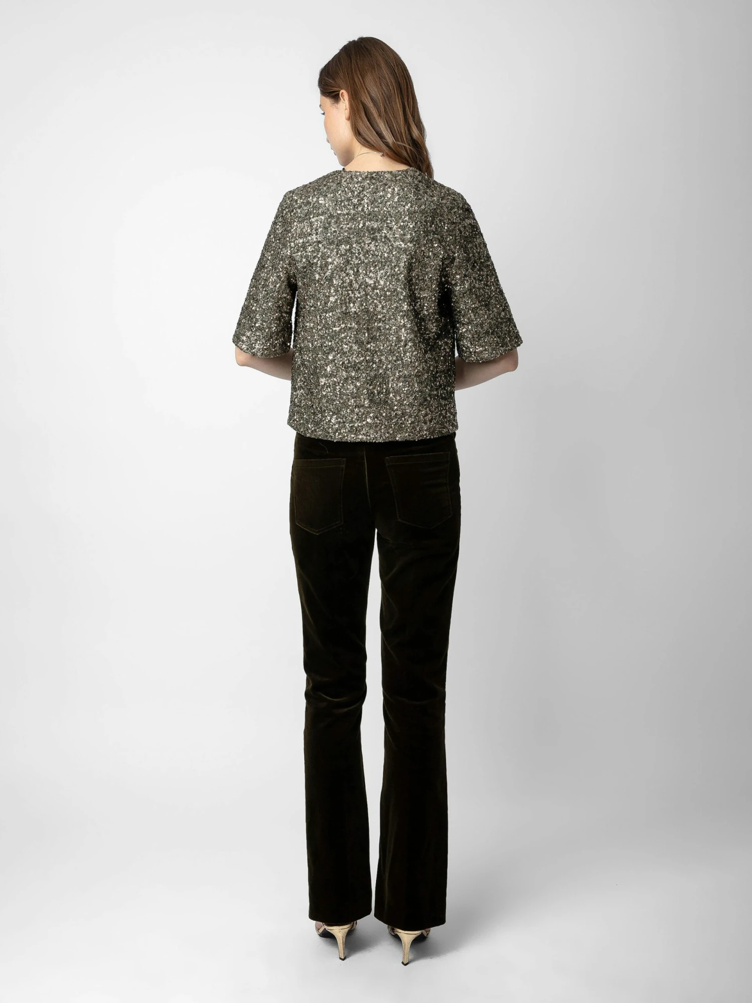 Tytane Sequin Blouse Bronze Zadig & Voltaire Tytane Sequin Blouse Bronze -Zadig Et Voltaire WWTO00216 BRONZE BACK scaled
