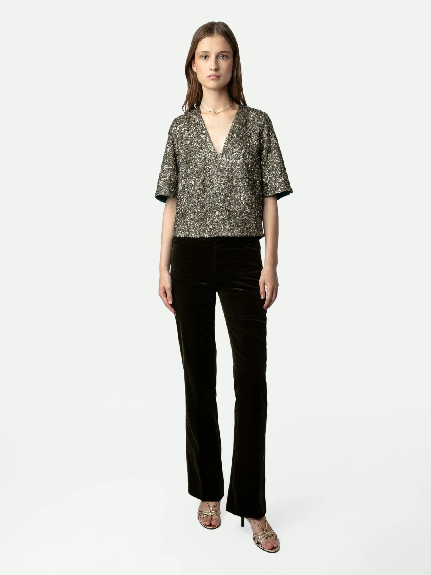 Tytane Sequin Blouse Bronze Zadig & Voltaire Tytane Sequin Blouse Bronze -Zadig Et Voltaire WWTO00216 BRONZE SHOOTING scaled