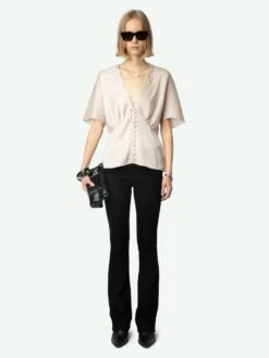 Zadig & Voltaire Thodri Satin Top Sweet