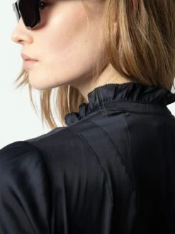 Zadig & Voltaire Topher Satin Top Encre -Zadig Et Voltaire WWTO01960 ENCRE ADDI 4 67b75af64e8ac