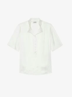 Zadig & Voltaire Topher Satin Top Flake -Zadig Et Voltaire WWTO01960 FLAKE PACKSHOT 6763e3f91ddd1