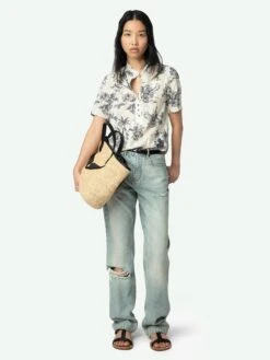 Zadig & Voltaire Topher Top Ecru -Zadig Et Voltaire WWTO01980 ECRU ADDI 1 67b746d1189d6