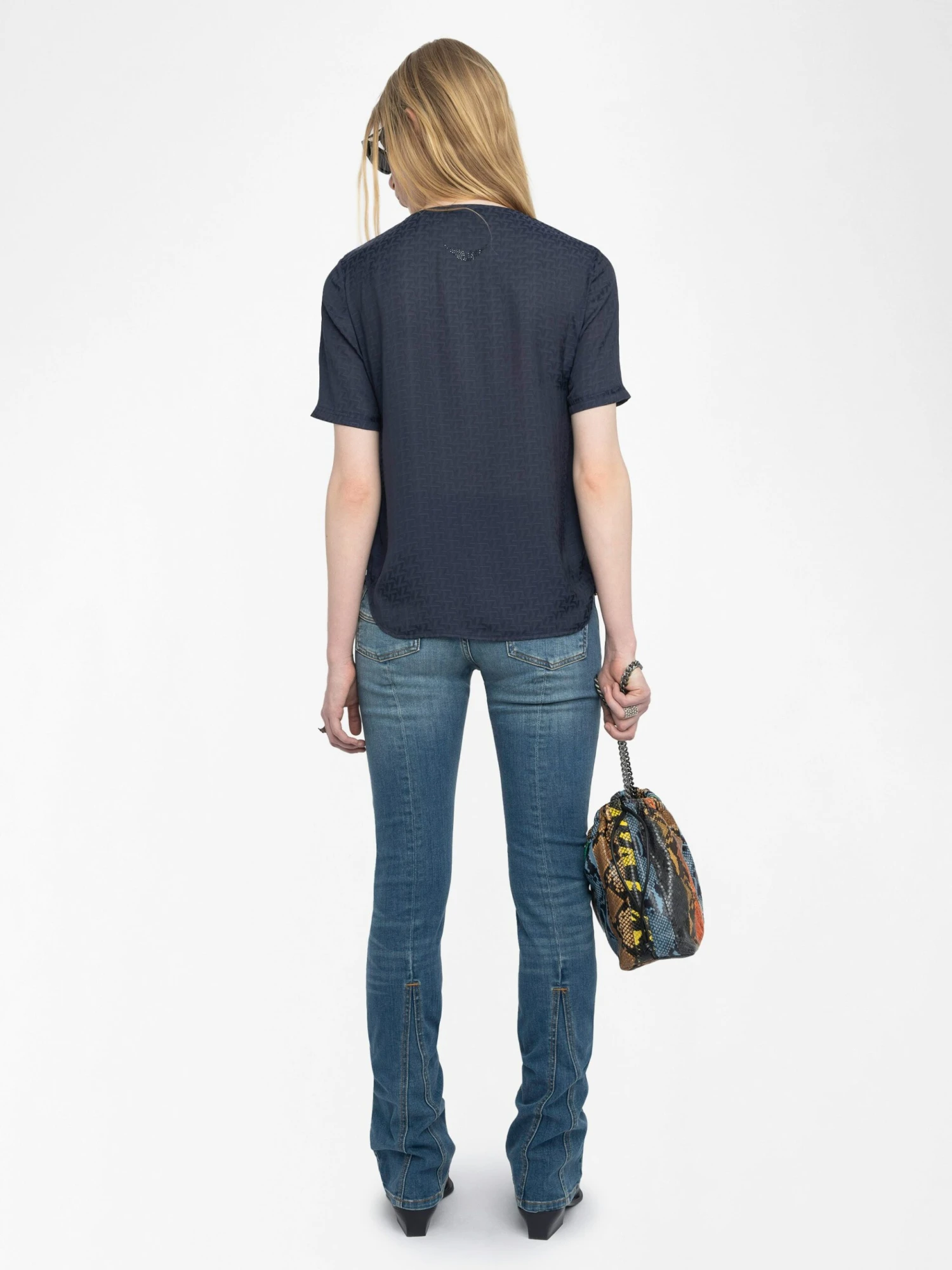Terzo Satin V Neck Top Encre Zadig & Voltaire Terzo Satin V Neck Top Encre -Zadig Et Voltaire WWTO01989 ENCRE BACK 6837016183a87 scaled
