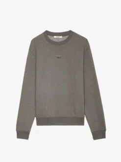 Zadig & Voltaire Simba Sweatshirt Medium Grey -Zadig Et Voltaire jmss00251 medium grey packshot