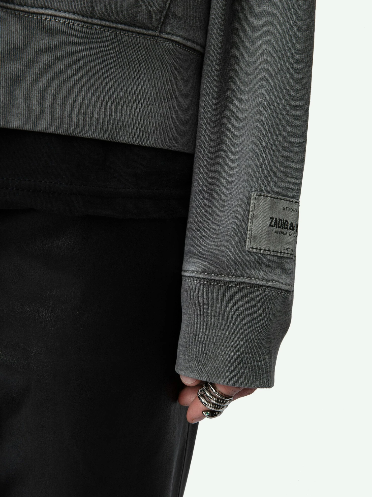 Sacha Sweatshirt Medium grey Zadig & Voltaire Sacha Sweatshirt Medium Grey -Zadig Et Voltaire jmss00261 medium grey hover scaled