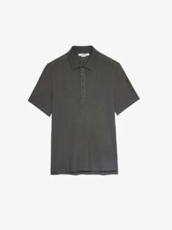 Zadig & Voltaire Dimitri Polo Shirt Carbone -Zadig Et Voltaire jmts00592 carbone packshot