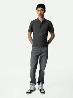 Zadig & Voltaire Dimitri Polo Shirt Carbone