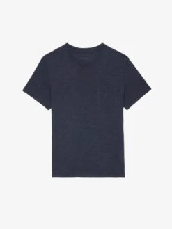 Zadig & Voltaire Stockholm T-shirt Encre 5 Zadig & Voltaire Stockholm T-shirt Encre -Zadig Et Voltaire jmts00623 encre packshot