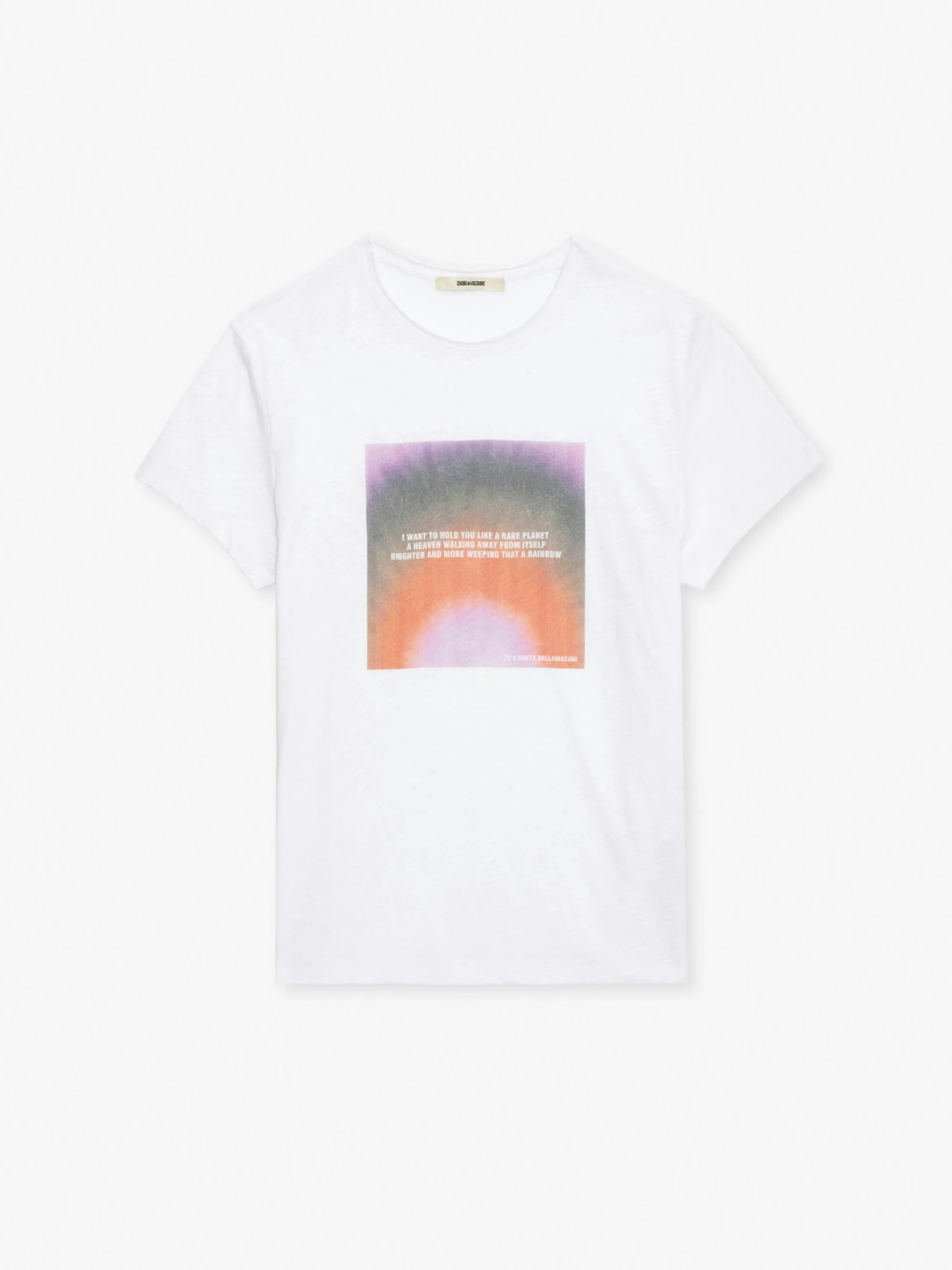 Toby Photoprint T-shirt White Zadig & Voltaire Toby Photoprint T-shirt White -Zadig Et Voltaire jmts00659 blanc packshot scaled